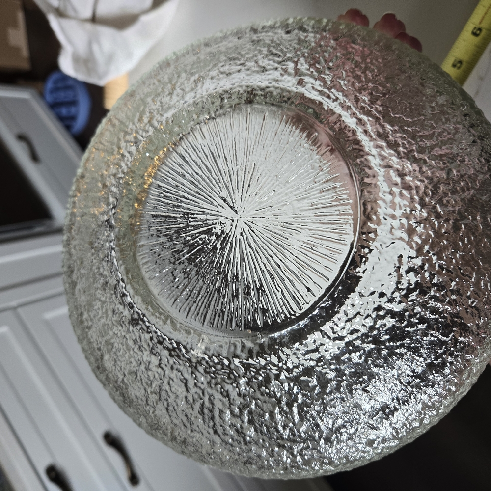 Indiana Glass Textured Clear Plate